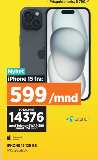 POWER Iphone 15 128 gb tilbud