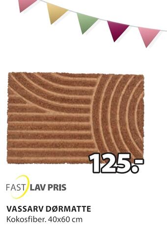 JYSK Vassarv dørmatte tilbud