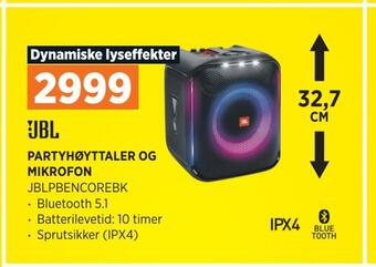 POWER Partyhøyttaler og mikrofon tilbud