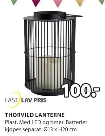 JYSK Thorvild lanterne tilbud
