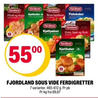 Coop Extra Fjordland sous vide ferdigretter tilbud