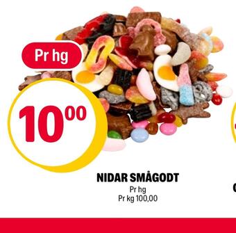 Coop Extra Nidar smågodt tilbud