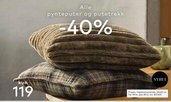 Skeidar Highland putetrekk tilbud