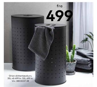 Skeidar Orion skittentøyskurv tilbud