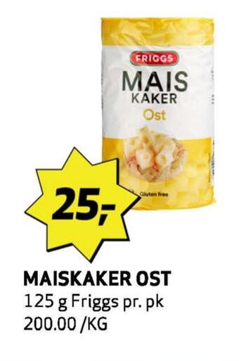 Bunnpris Maiskaker ost tilbud