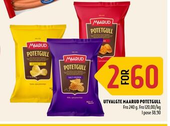 Coop Prix Utvalgte maarud potetgull tilbud