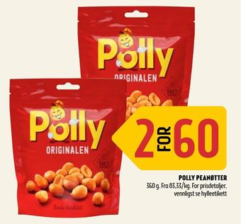 Coop Prix Polly peanøtter tilbud