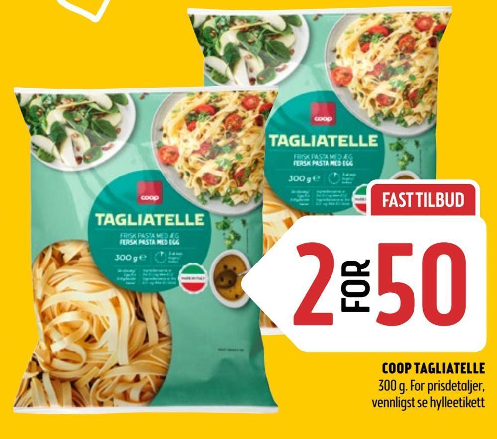 Coop Prix Coop tagliatelle tilbud