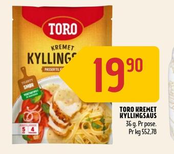 Coop Prix Toro kremet kyllingsaus tilbud