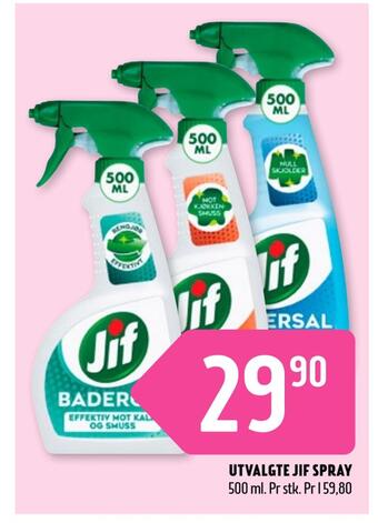 Coop Prix Utvalgte jif spray tilbud