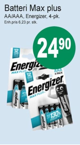 Joker Energizer batterier tilbud