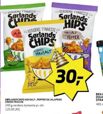 Bunnpris Sørlandschips chips tilbud