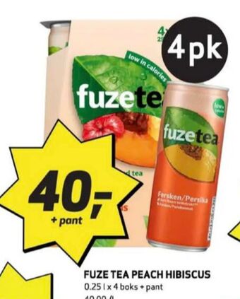 Bunnpris Fuze tea iste tilbud