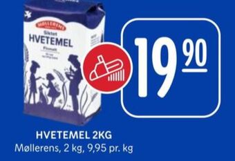 Møllerens hvetemel siktet