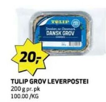Bunnpris Dansk grov leverpostei tilbud
