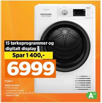 POWER Whirlpool tørketrommel tilbud