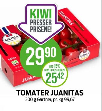 Kiwi Gartner tomater tilbud