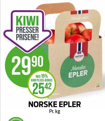 Kiwi Gartner epler tilbud