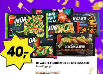 Bunnpris Findus grønnsaker tilbud