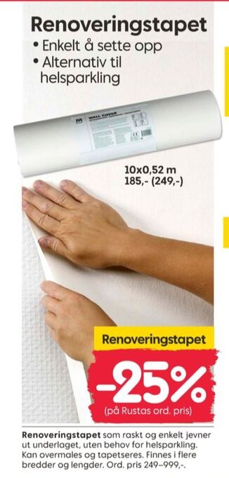 Rusta Ukjent tapet tilbud