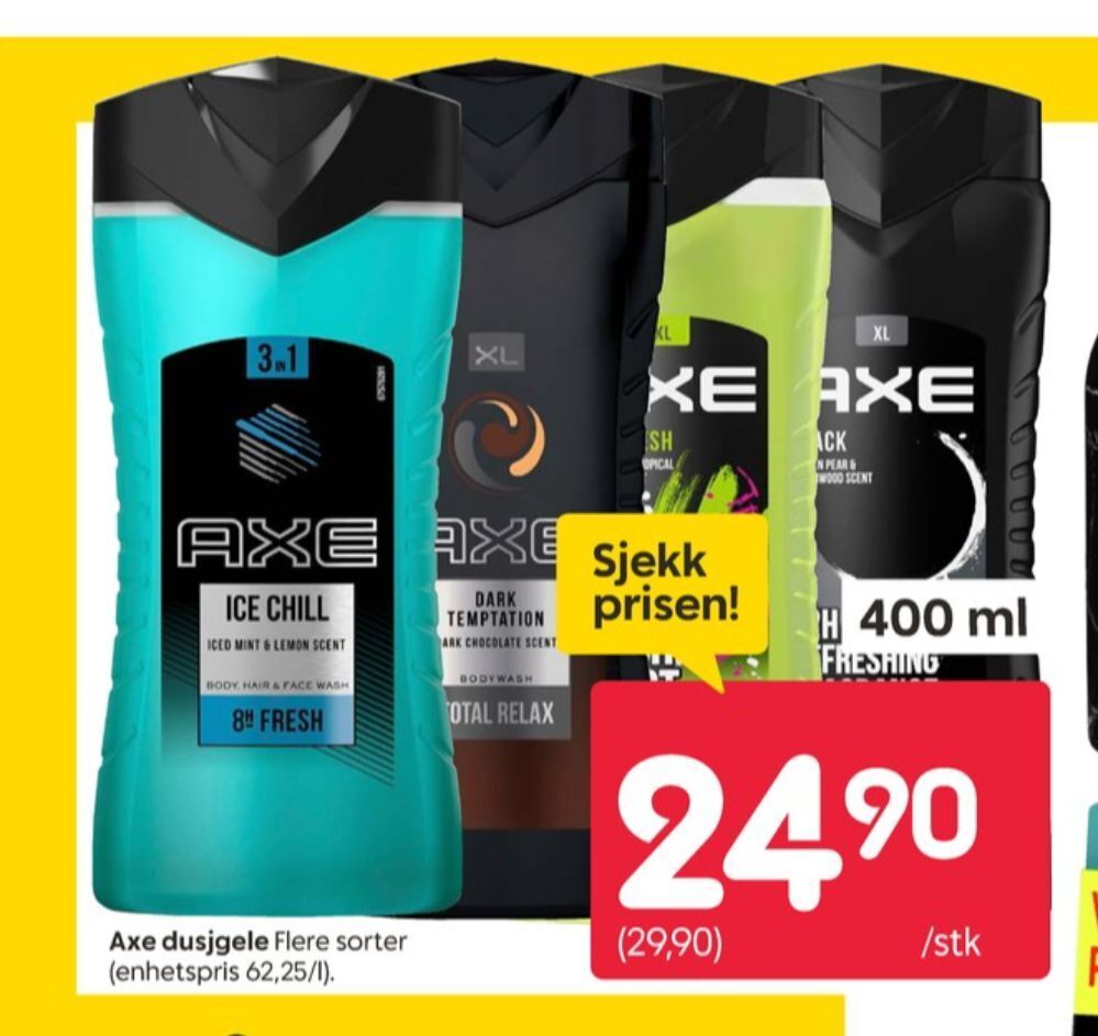 Rusta Axe dusjsåpe tilbud