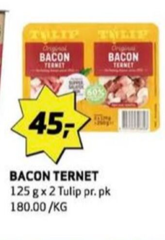 Bunnpris Tulip baconterninger tilbud
