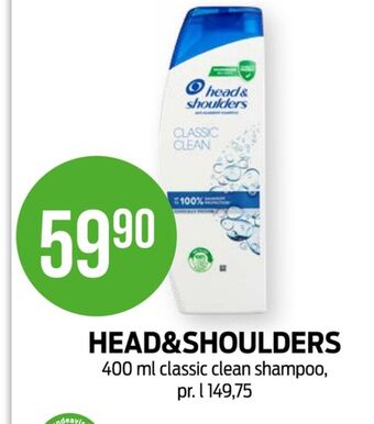 Kiwi Head&shoulders shampoo tilbud