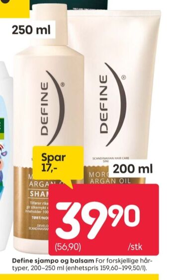 Rusta Define shampoo tilbud