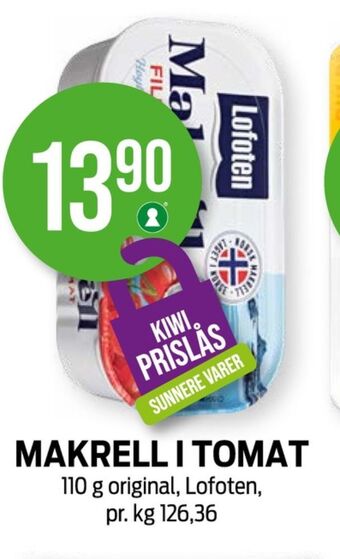 Kiwi Lofoten makrell tilbud