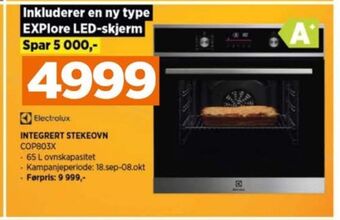 POWER Electrolux innbyggovn tilbud