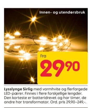 Rusta Ukjent lysslynge tilbud