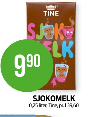 Kiwi Tine sjokolademelk tilbud