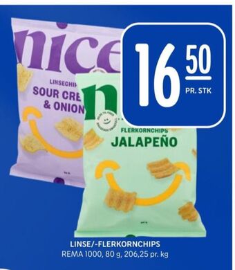Rema 1000 Rema 1000 snacks tilbud