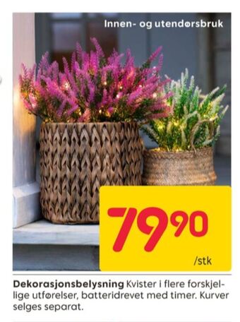 Rusta Ukjent lysdekorasjon tilbud