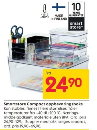 Rusta Smart store oppbevaringsboks tilbud