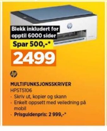 POWER Hp printer all-in-one tilbud