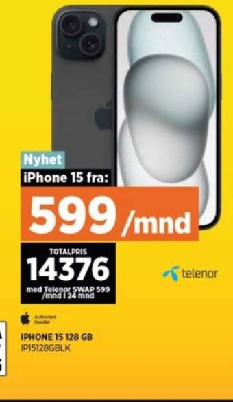 POWER Iphone 15 mobiltelefon tilbud