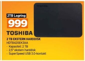 POWER Toshiba harddisk tilbud