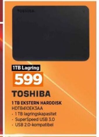 POWER Toshiba harddisk tilbud