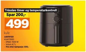 POWER Kulz airfryer tilbud