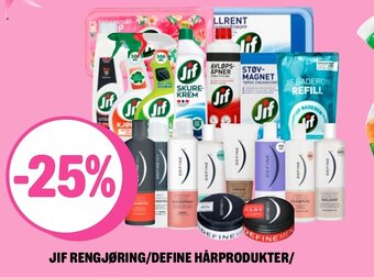 Coop Extra JIF RENGJØRING/DEFINE HÅRPRODUKTER/ tilbud
