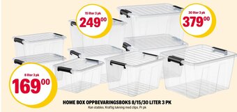 Coop Extra HOME BOX OPPBEVARINGSBOKS 8/15/30 LITER 3 PK tilbud