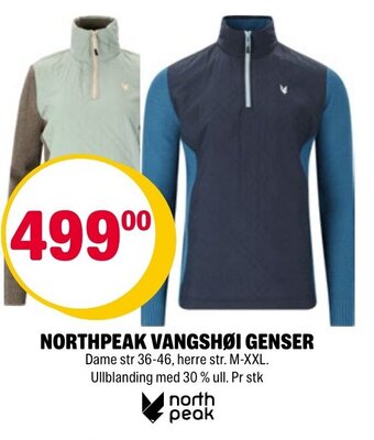 Coop Extra NORTHPEAK VANGSHØI GENSER tilbud