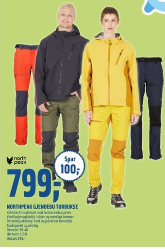 Coop Obs NORTHPEAK GJENDEBU TURBUKSE tilbud