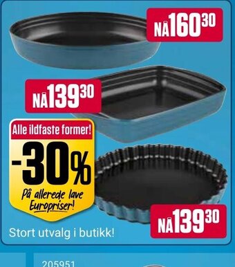 Europris Alle ildfaste former tilbud