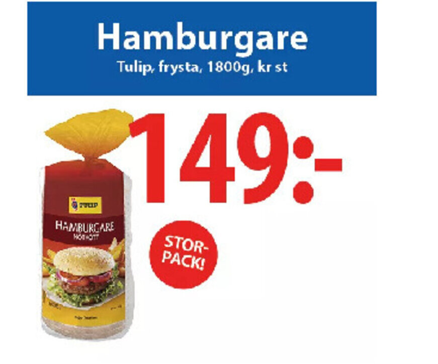 MaxiMat Charlottenberg Hamburgare Tulip tilbud