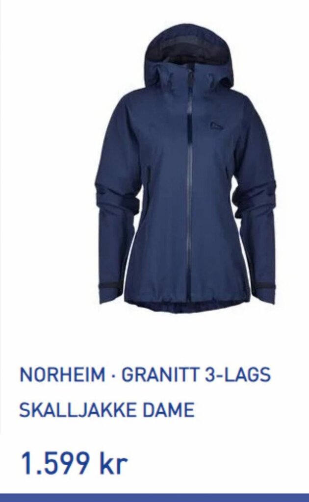 Intersport NORHEIM - GRANITT 3-LAGS SKALLJAKKE DAME tilbud