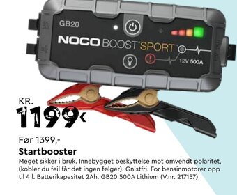 Mekk Startbooster tilbud