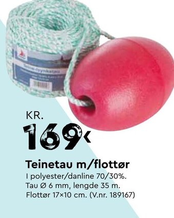 Mekk Teinetau m/flottør tilbud