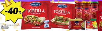 Bunnpris ALLE TACOPRODUKTER FRA SANTA MARIA tilbud